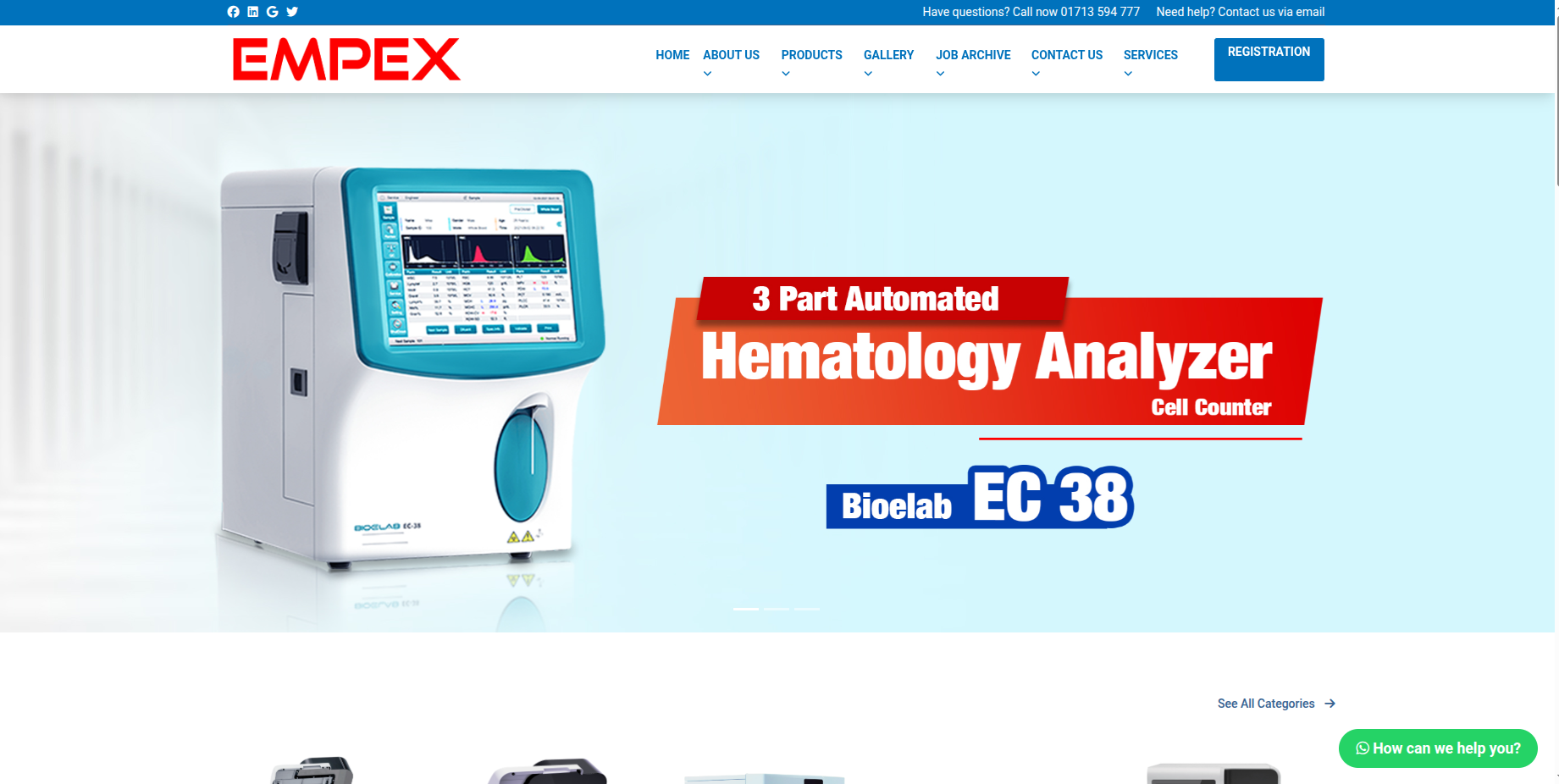 EMPEX Medical System – Medical Equipment Supplier Website